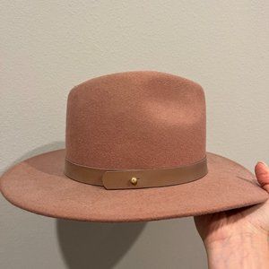 Lack of Color "The Frey" (S 55cm) flat-rimmed hat in Taupe. Retail $1